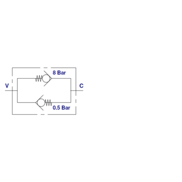 Bidirectional non-return valve, type VRC